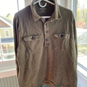 J. Crew Large Athletic Suede Jersey, olive green